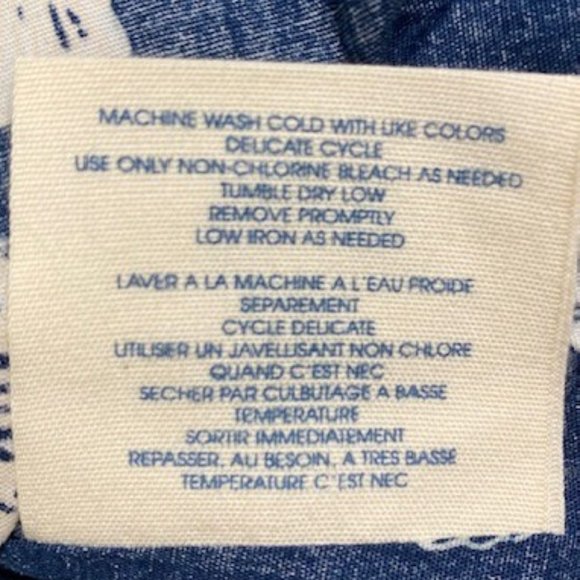 Anthropologie Navy Shell Print Tank Top - Picture 10 of 10